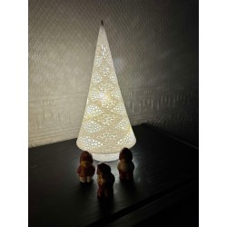 Julelys - Stor incl. dioder eller elek. fyrfadslys