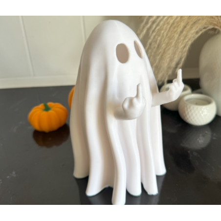 Uartigt spøgelse 15-16cm incl. lys